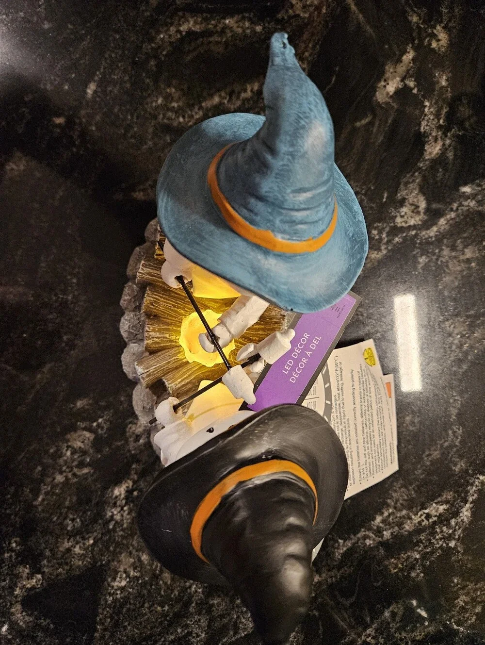 NWT Halloween Ghost Campfire Flickering LED Night Light Spooky Decor